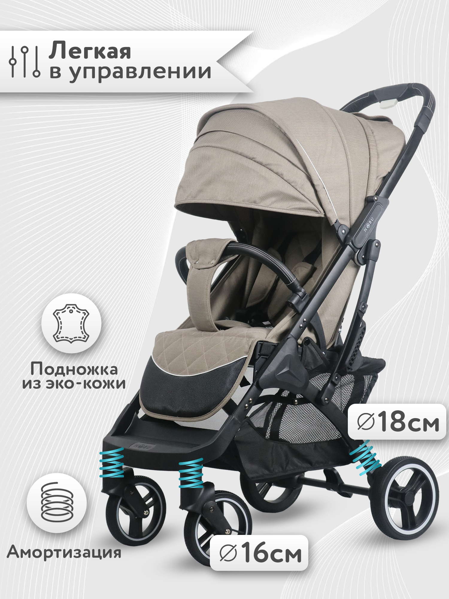 Коляска прогулочная Nobumi - фото 1