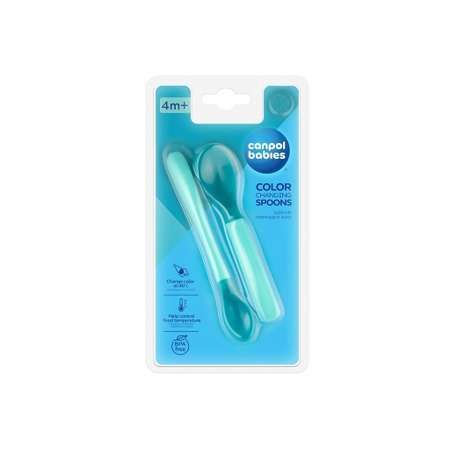 Ложка Canpol Babies меняют цвет 4+ 2 предм.