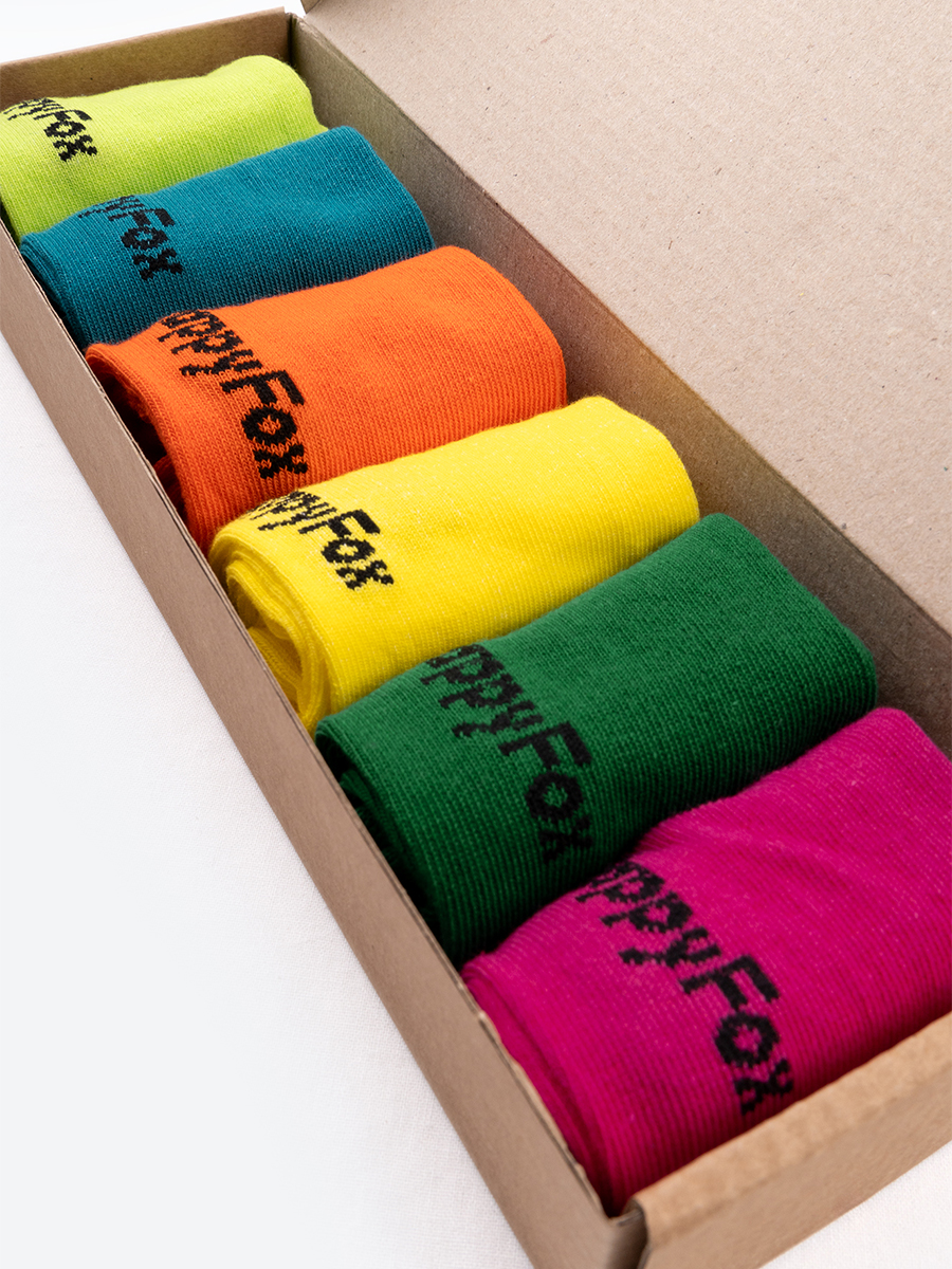 Носки 6 пар HappyFox HFET3001NKяркий.микс - фото 4