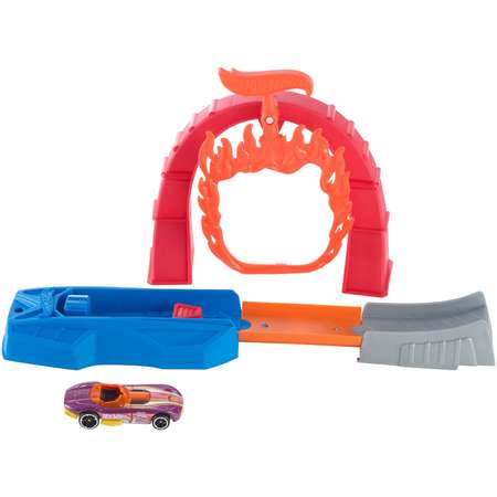 Трек Hot Wheels Огненный прыжок 2 с пусковой установкой