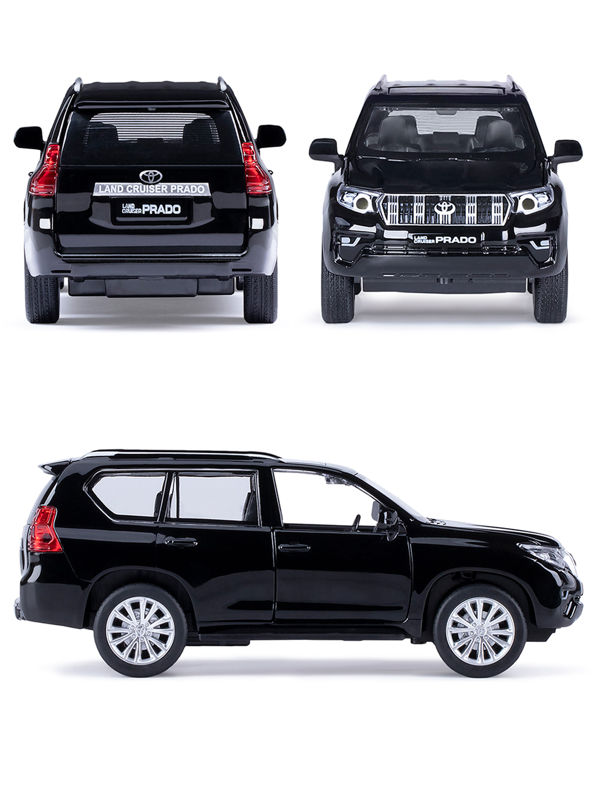 Внедорожник АВТОпанорама Toyota Land Cruiser Prado 1:32 JB1251318 - фото 9