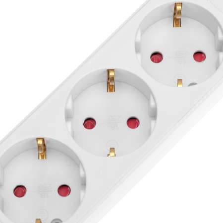 Удлинитель REXANT Standard 5 метров 3 гнезда с/з с выключателем 2 USB белый