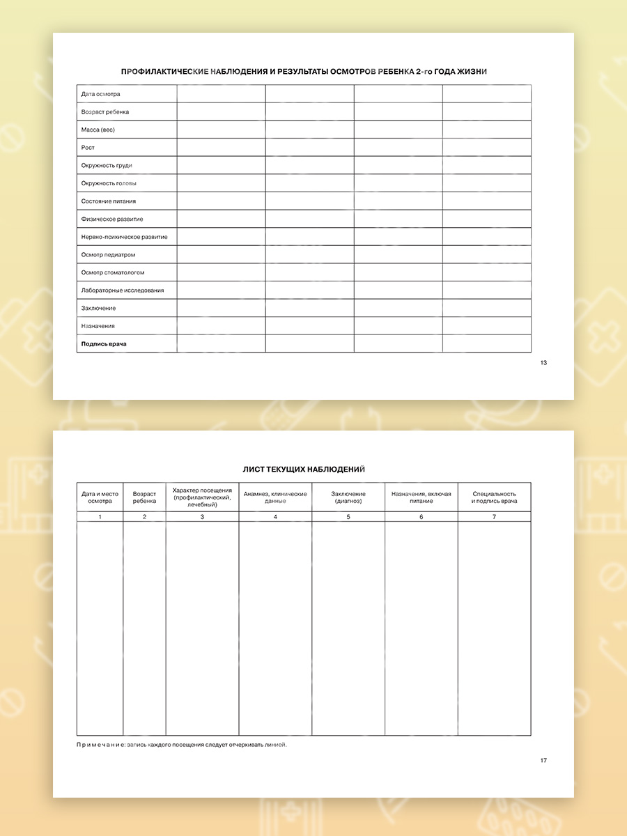 Амбулаторная карта Prof-Press Мишки пилоты А5 144 листа 200х140 мм - фото 12