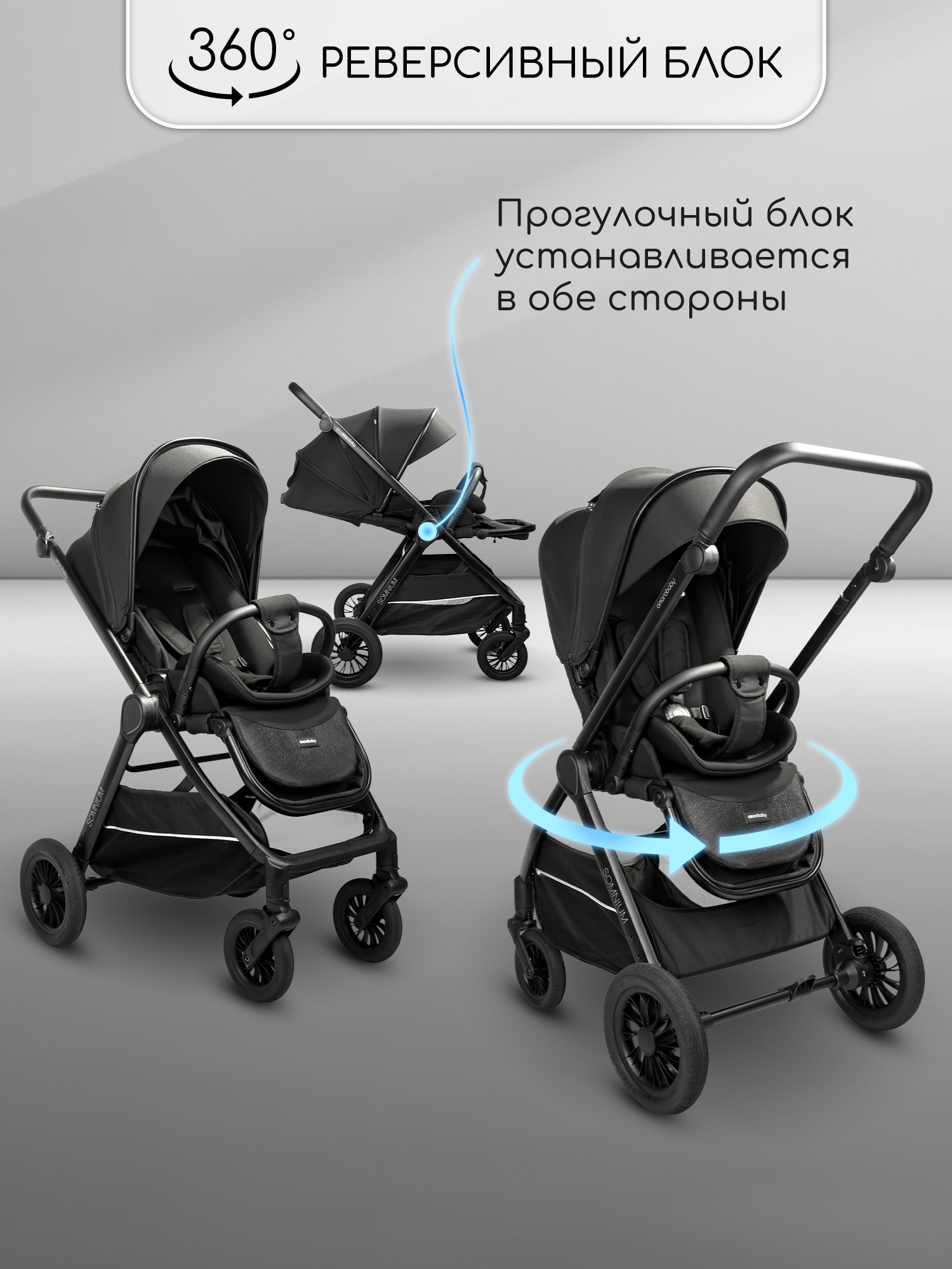 Коляска прогулочная Amarobaby Somnium - фото 9