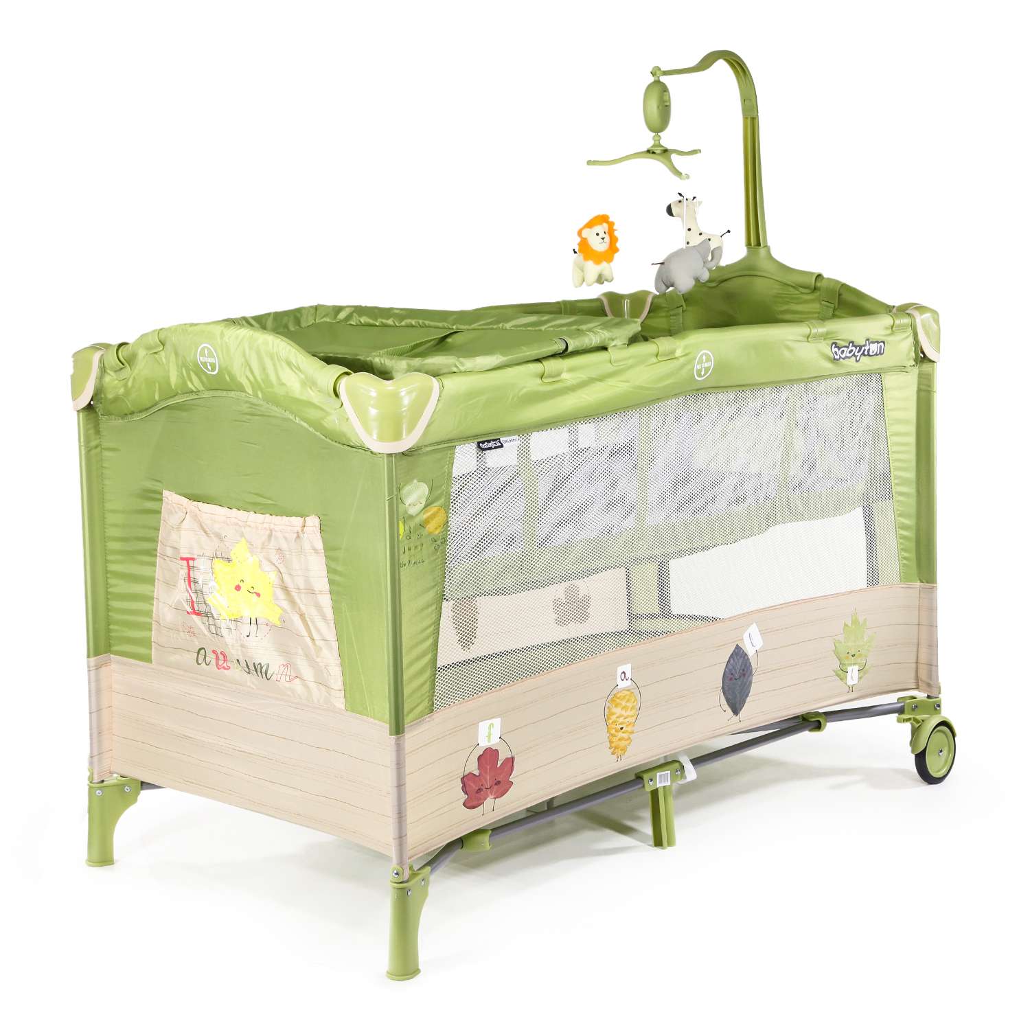 Манеж-кровать Babyton Dreamy Green P610 - фото 8