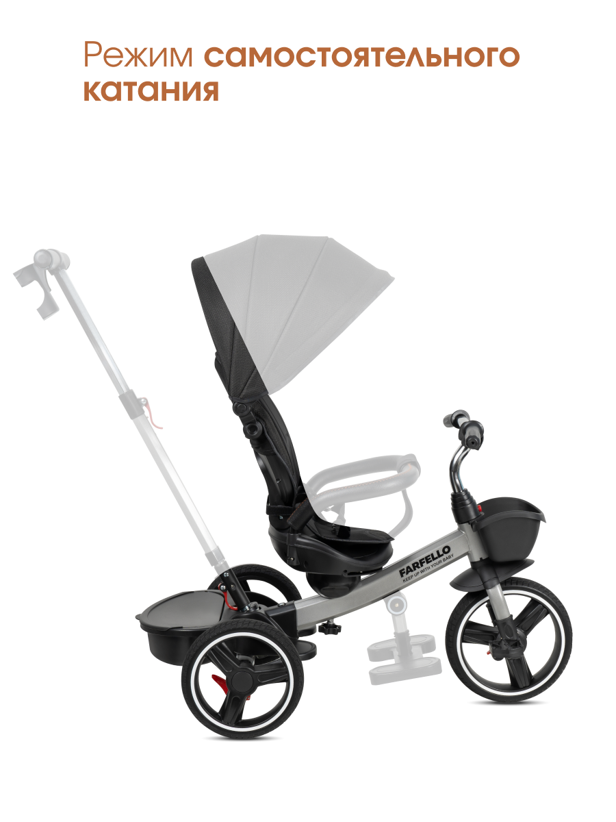 Трехколесный велосипед Farfello 10 дюймов - фото 3