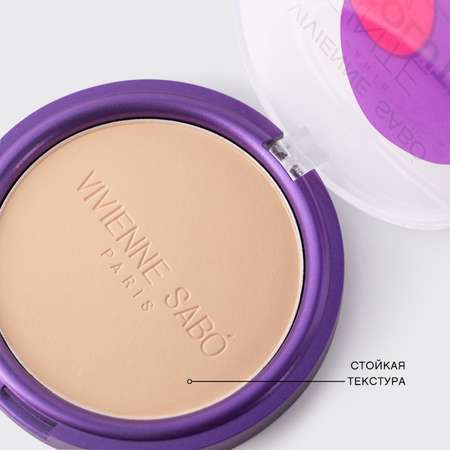 Пудра Vivienne Sabo Teinte Absolute matte подходит для проблемной кожи тон 04 серо-бежевый 6 г