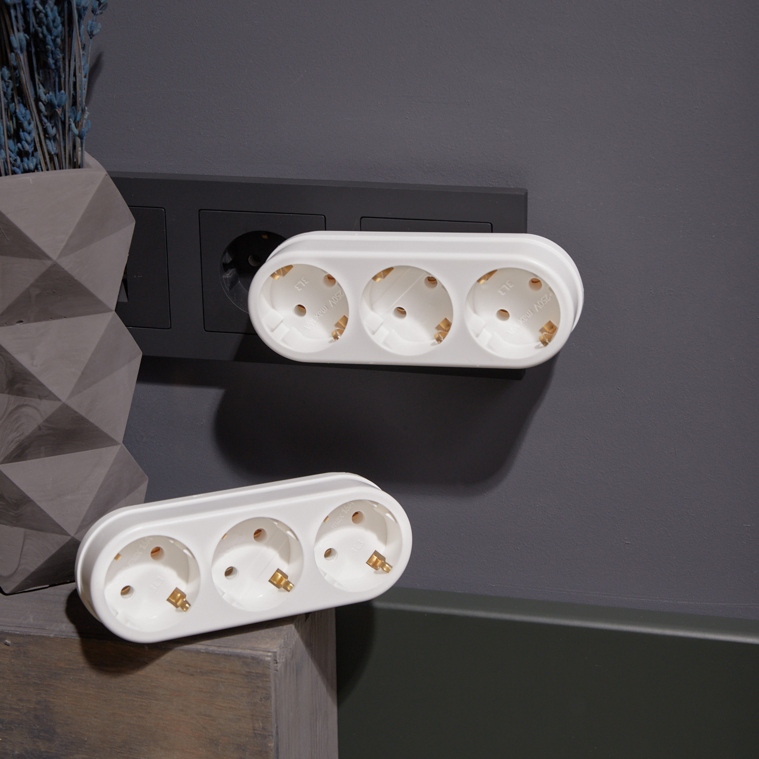 Набор тройников электрических REXANT с заземлением 2 шт - фото 9