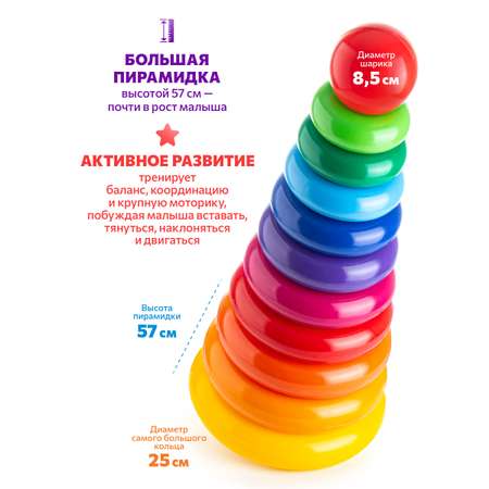 Игрушка Green Plast пирамидка Гигант