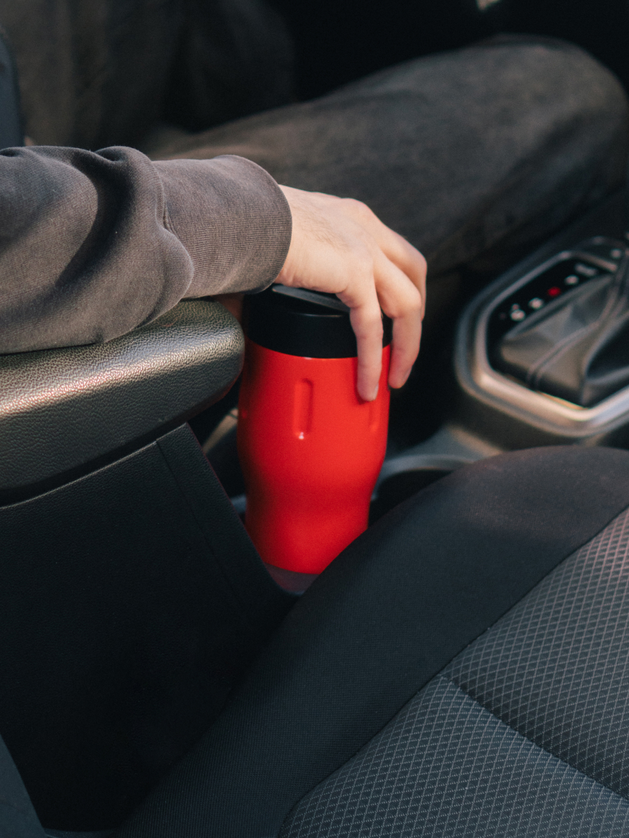 Термокружка 500 мл для напитков Tumbler Bobber красный - фото 7