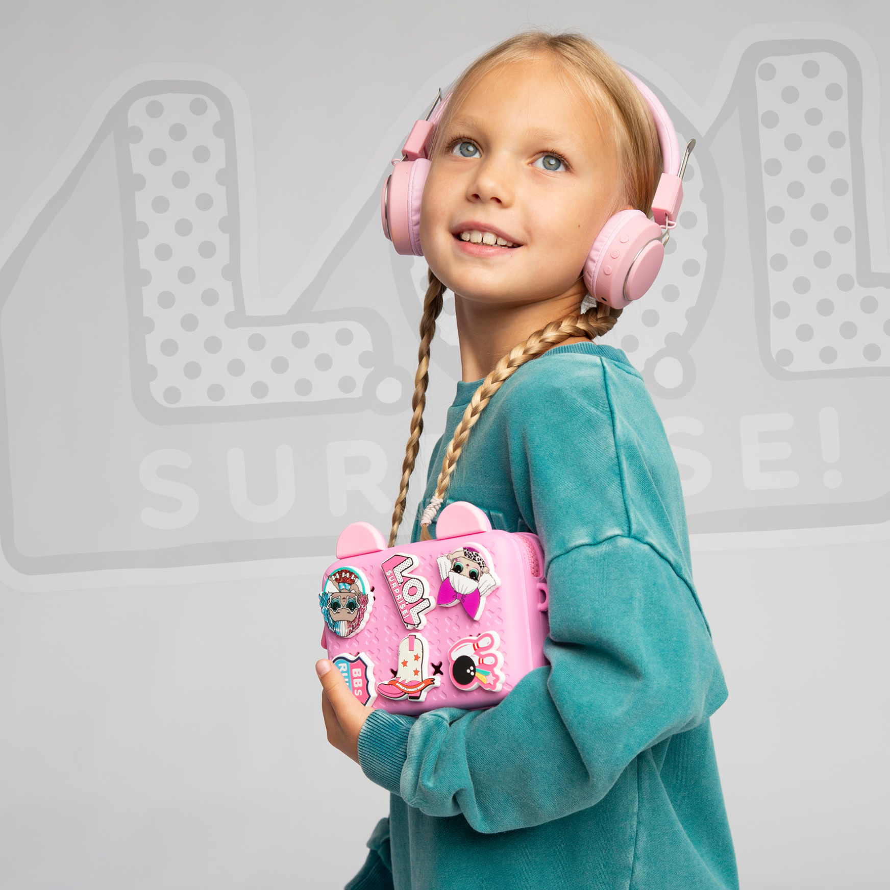 Сумка L.O.L. Surprise! розовая с ушками + джиббитсы - фото 11