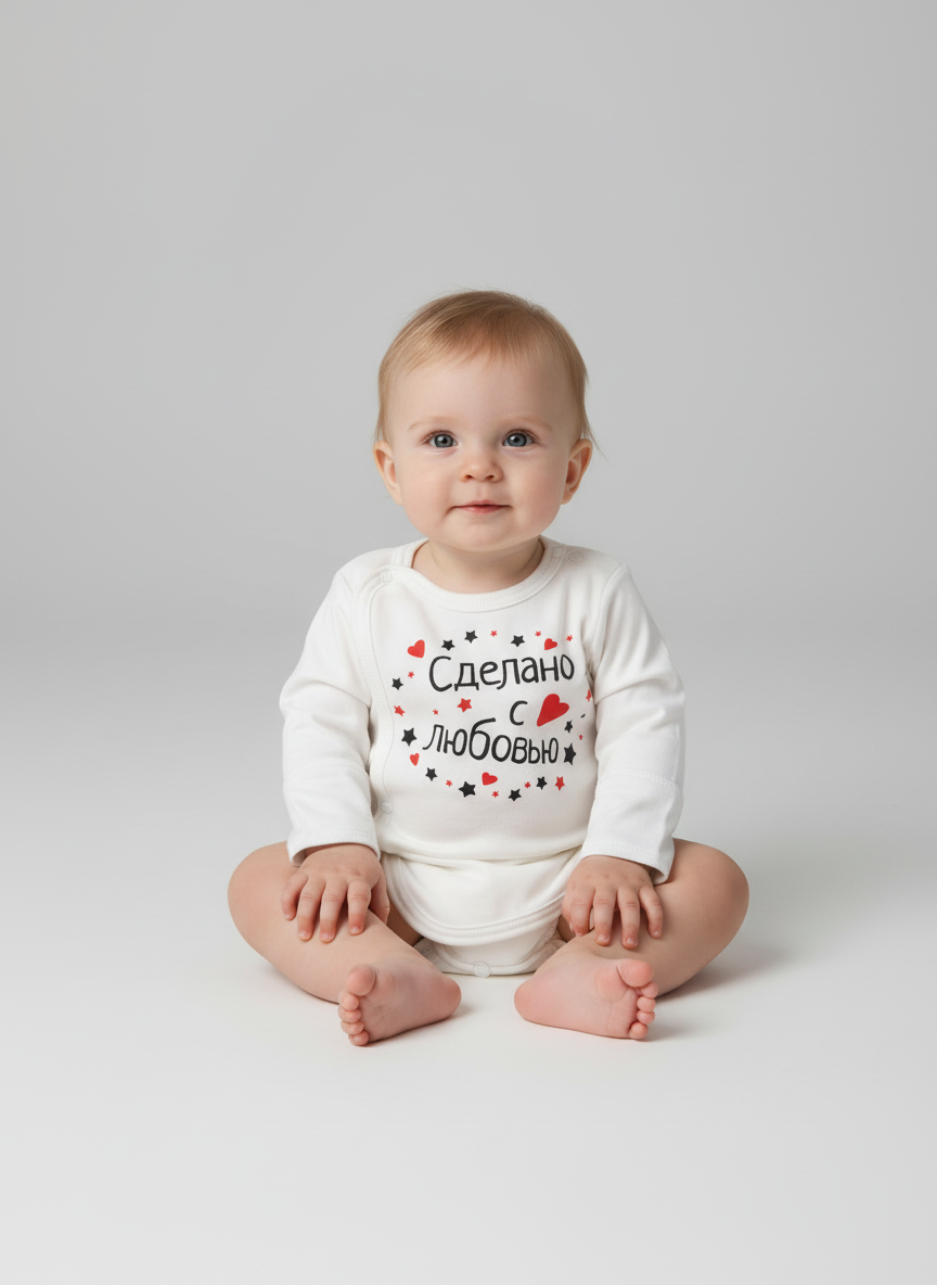 Распашонка Утенок 018п молочный с любовью - фото 1