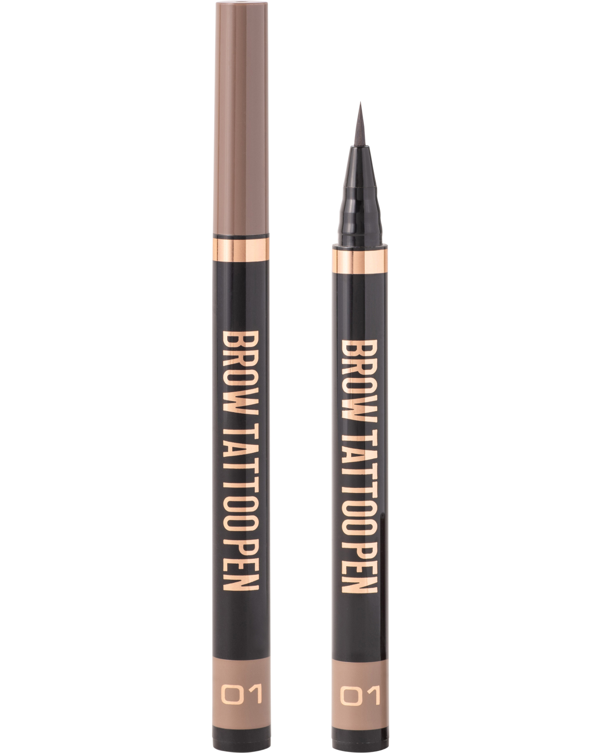 Лайнер для бровей STELLARY Brow tattoo pen, стойкий, тон 01 светло-коричневый, 0.7 мл - фото 1