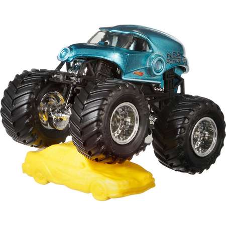 Полицейская машина Hot Wheels 1:64 синий