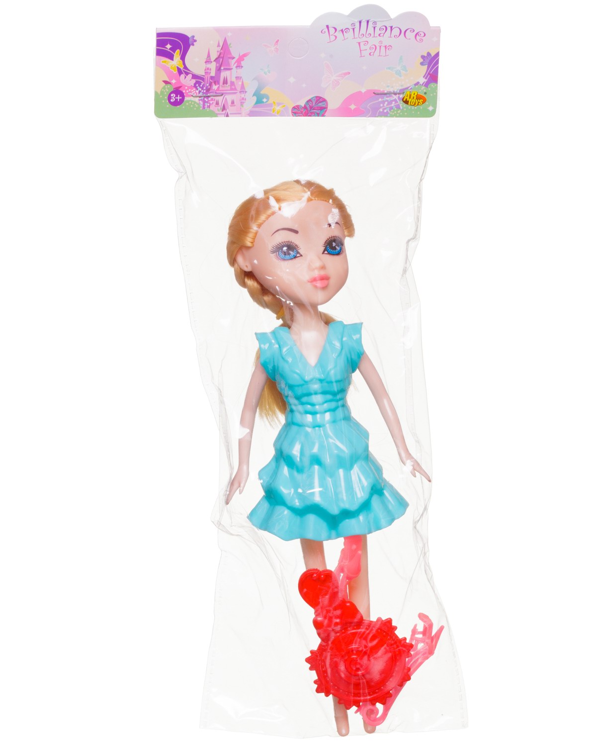 Кукла модельная Abtoys Brilliance Fair высота 18 см PT-01834/бирюзовое - фото 1