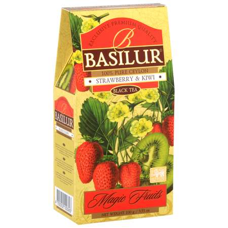 Чай черный Basilur Волшебные фрукты «Клубника и киви» 100 г