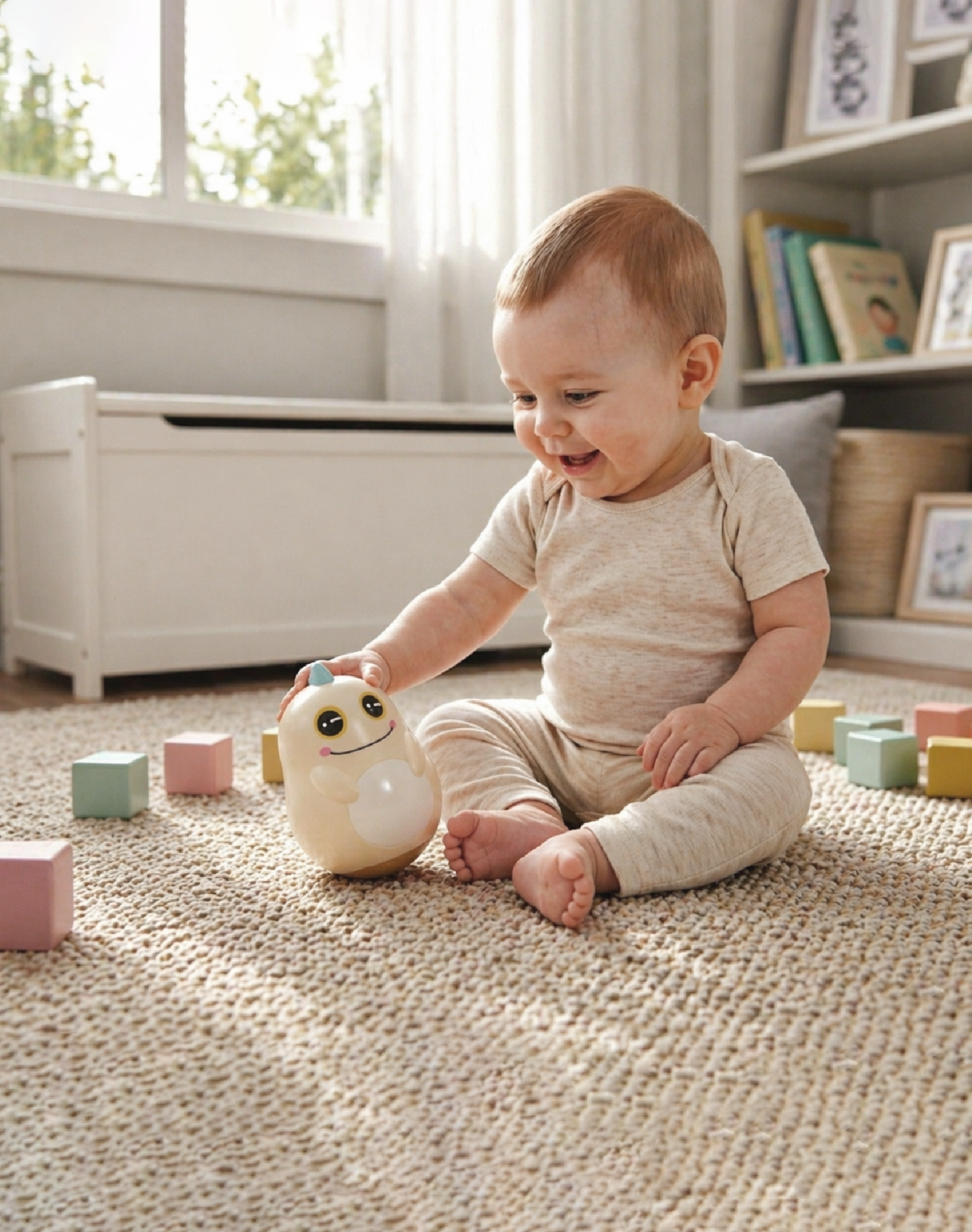 Игрушка BabyGo неваляшка Динозаврик - фото 4