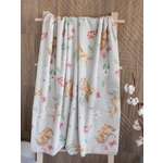 Плед для новорожденных Baby Nice MICRO FLANNEL Оленята серый 100х118