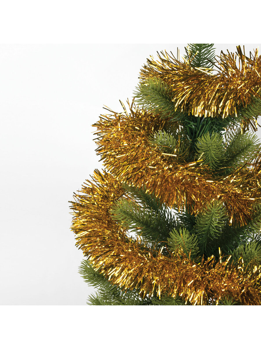 Мишура новогодняя Золотая сказка украшение декор для елки набор 3 шт 100мм х 2м - фото 9