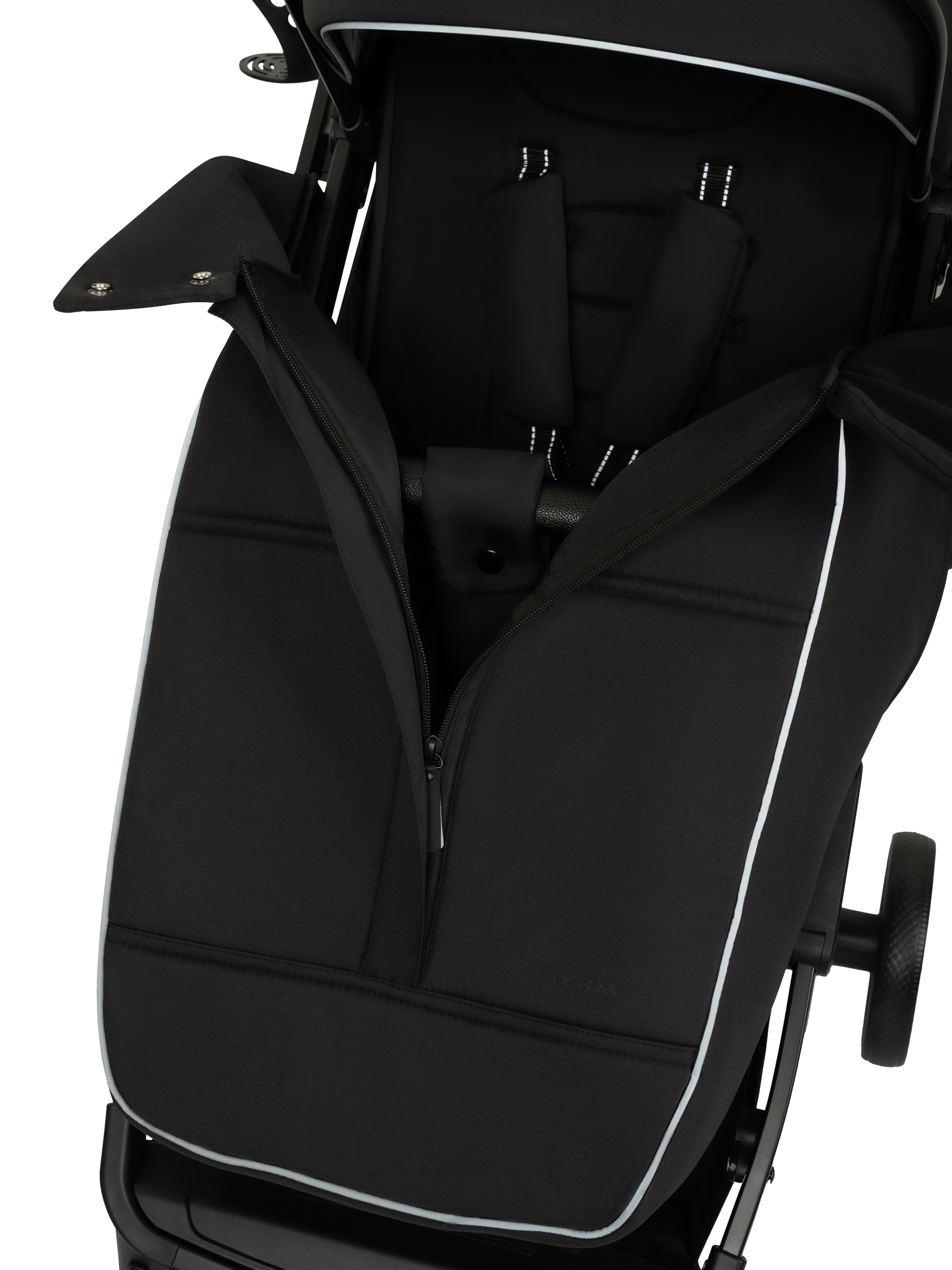 Коляска прогулочная JOVOLA Storm черный - фото 36