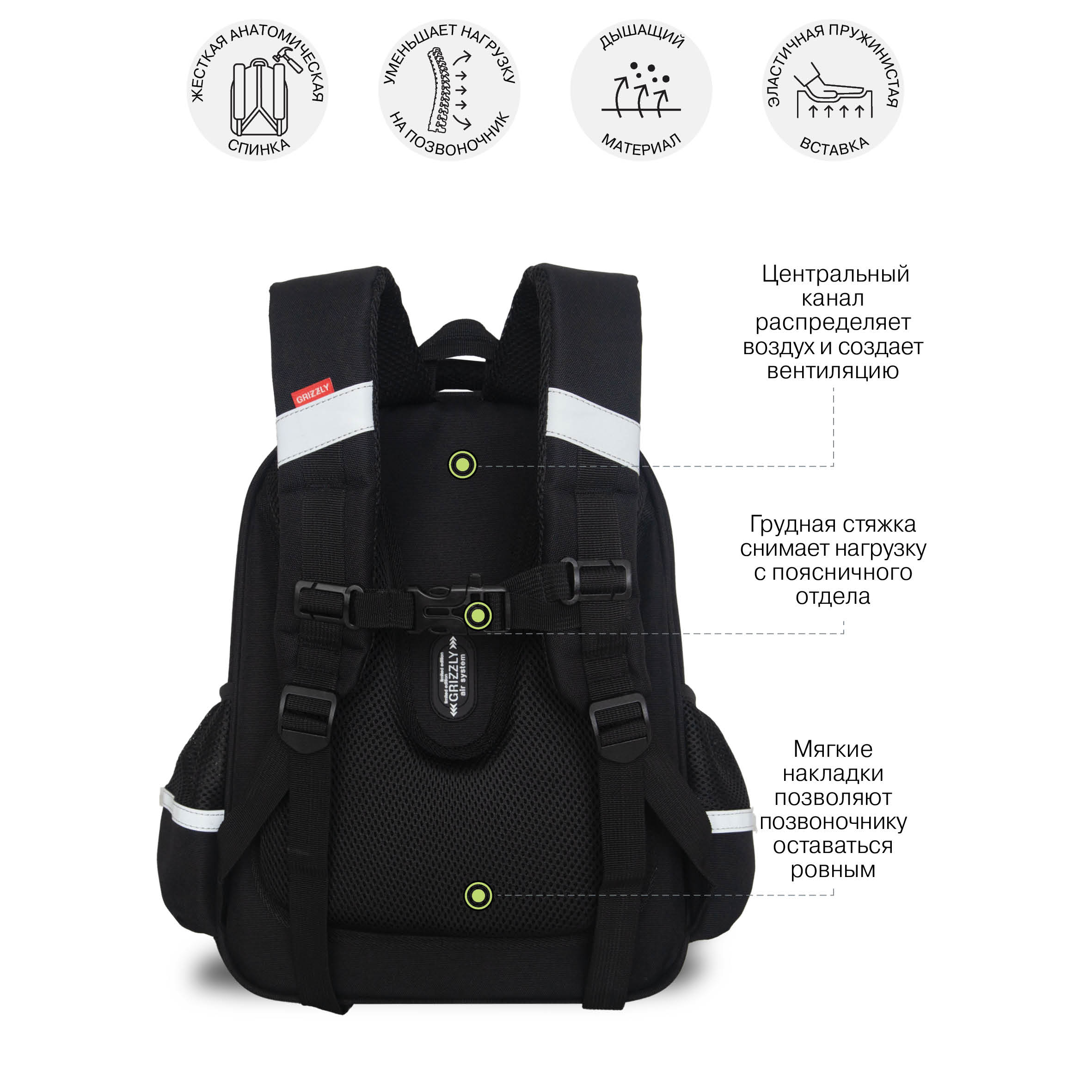 Ранец Grizzly Бант - фото 9