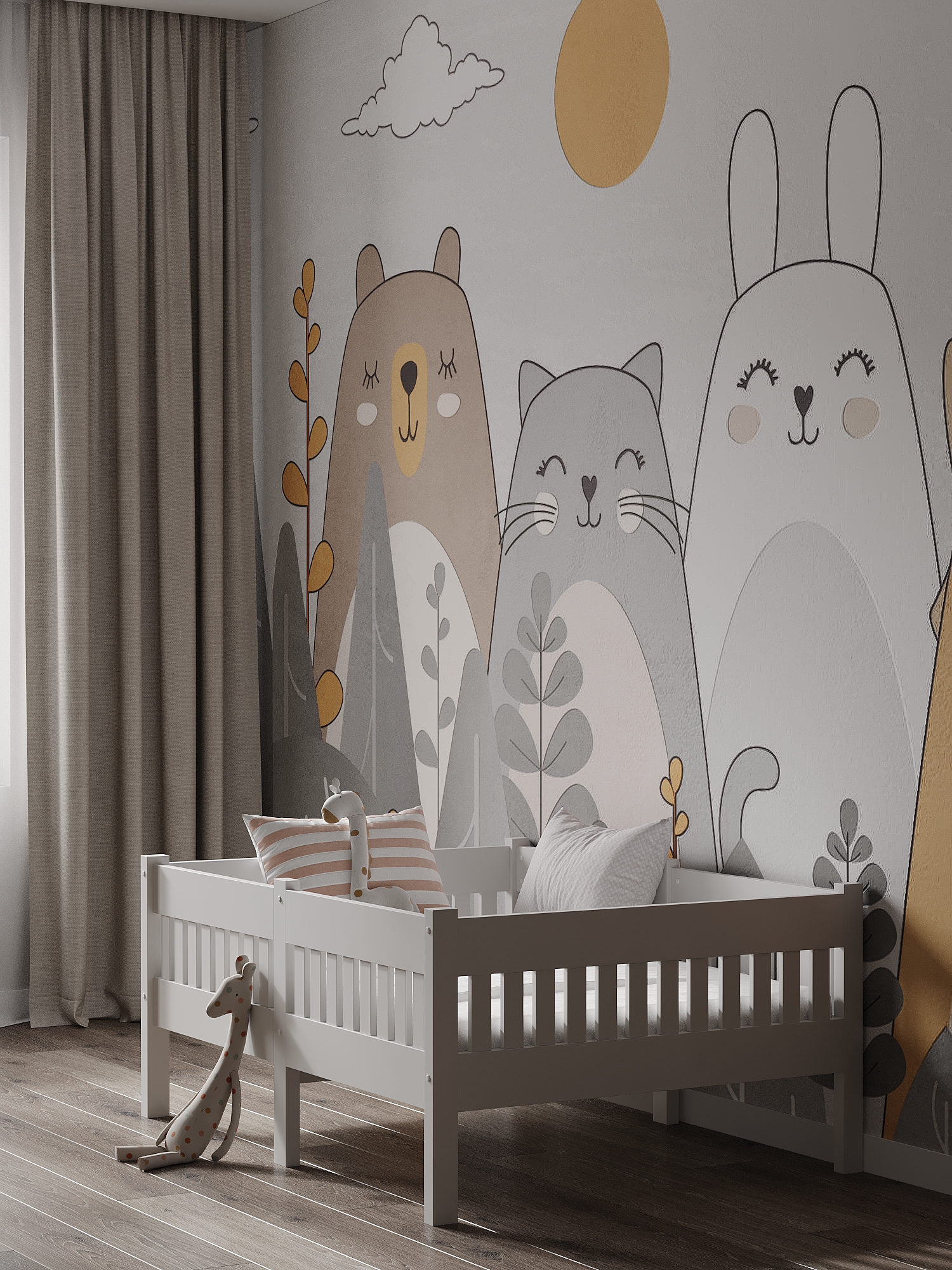 Кровать подростковая Moms charm Бортики (белый) - фото 11