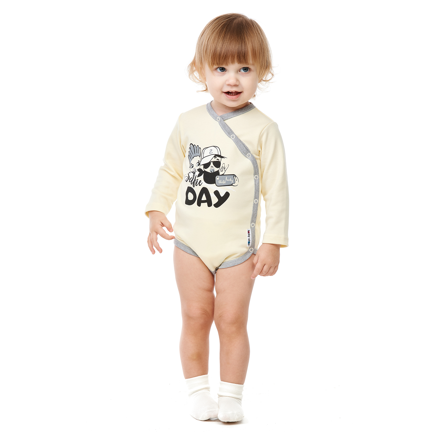 Боди Lucky Child 34-5/экрю/0-2 - фото 4
