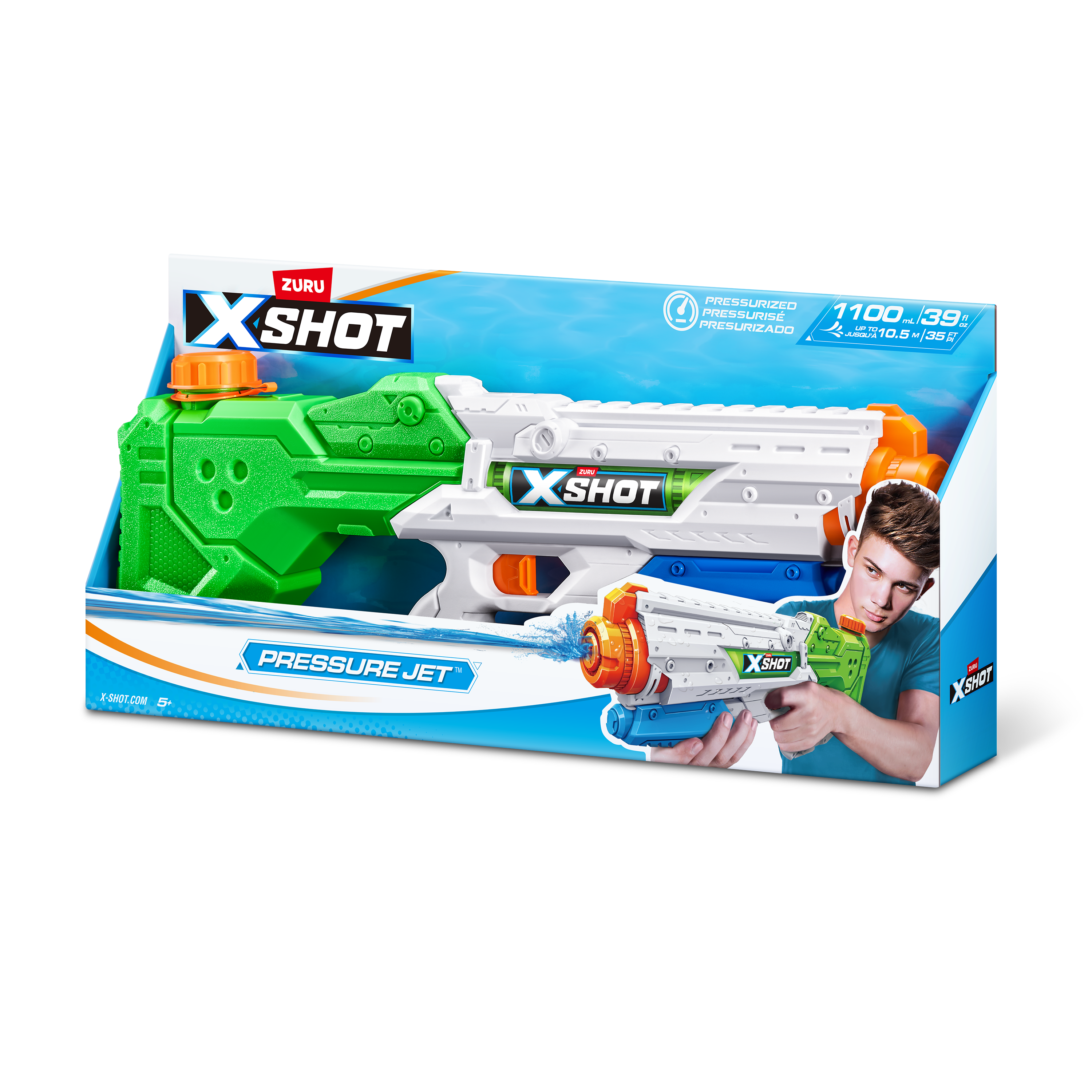 Бластер водный Zuru XSHOT  Ворфейс Прежер Джет - фото 8