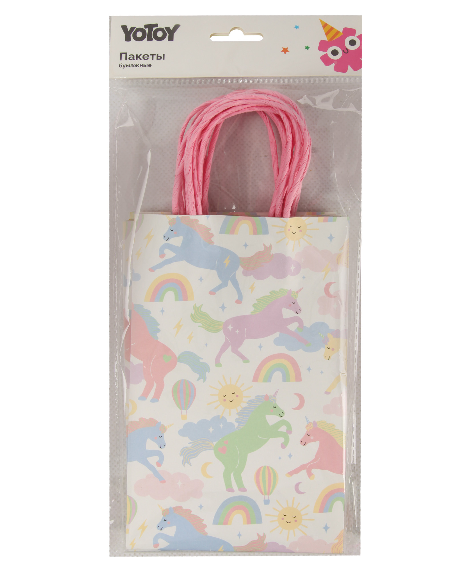 Пакеты подарочные Yotoy Единороги 21.5*13*8 140г 8шт PT00058 - фото 7