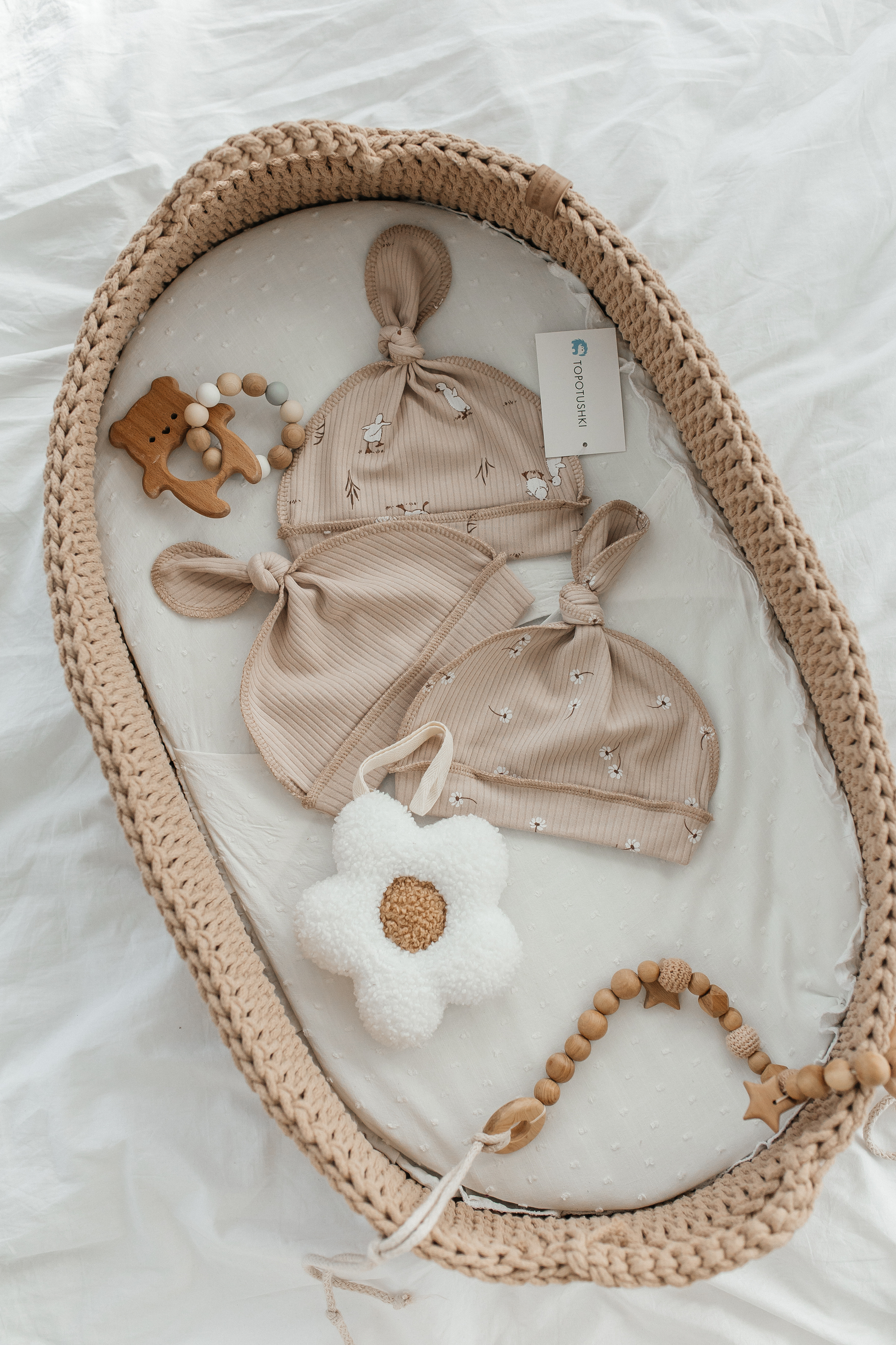 Шапочки 3 шт TOPOTUSHKI ТКР4075354ин - фото 1