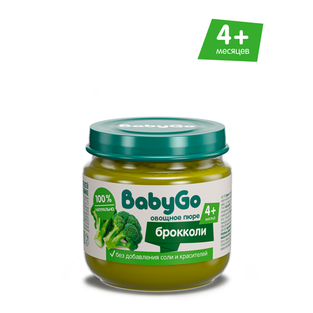 Пюре BabyGo Брокколи с 4 мес 80 г