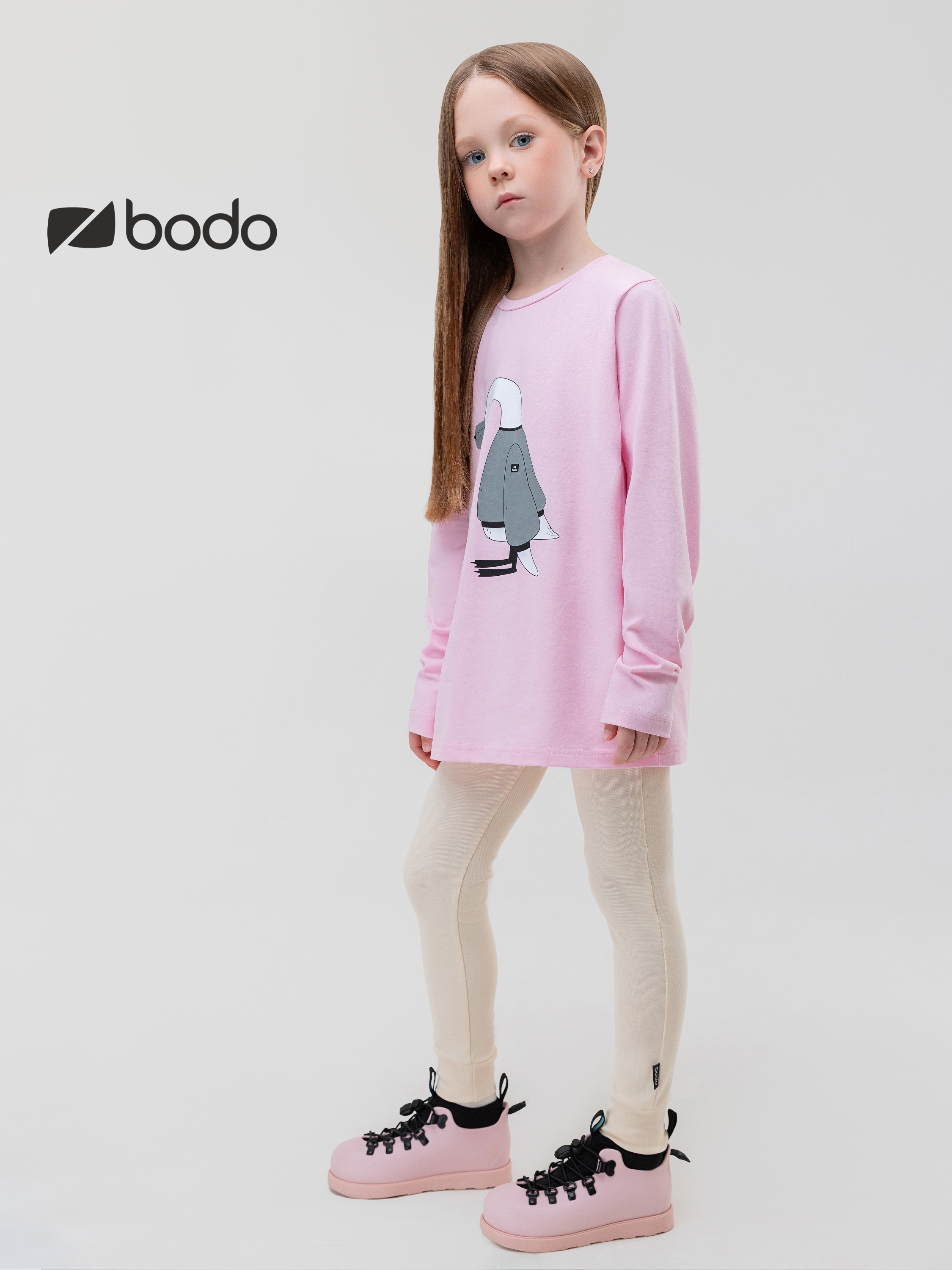 Лонгслив Bodo 7-289MU_розовый - фото 4