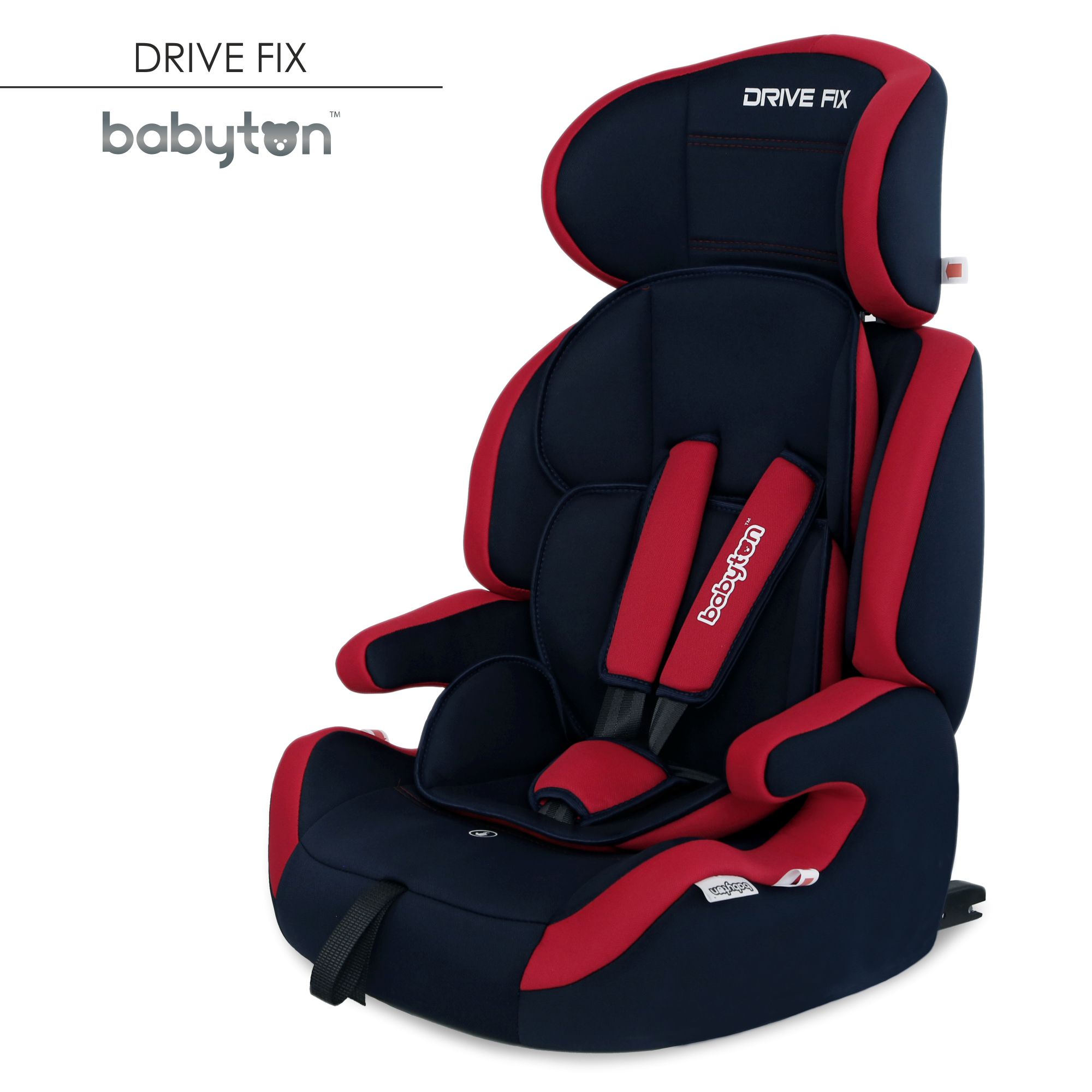 Автокресло Babyton Drive Fix Indigo-Red Isofix 1/2/3 (9-36 кг) - фото 2