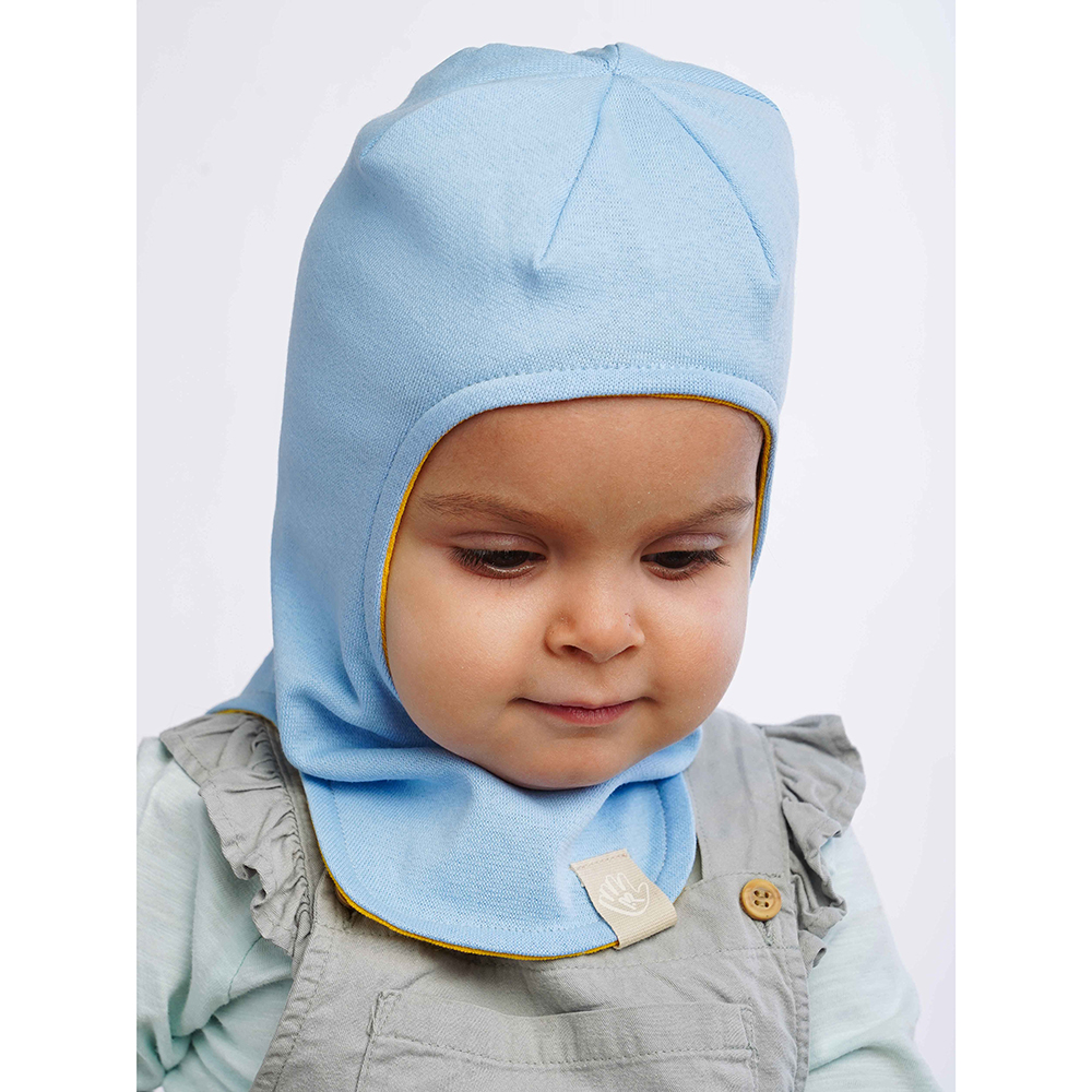 Шапка-шлем ПриКиндер U-A_221079 Цвет: Желтый/голубой - фото 2