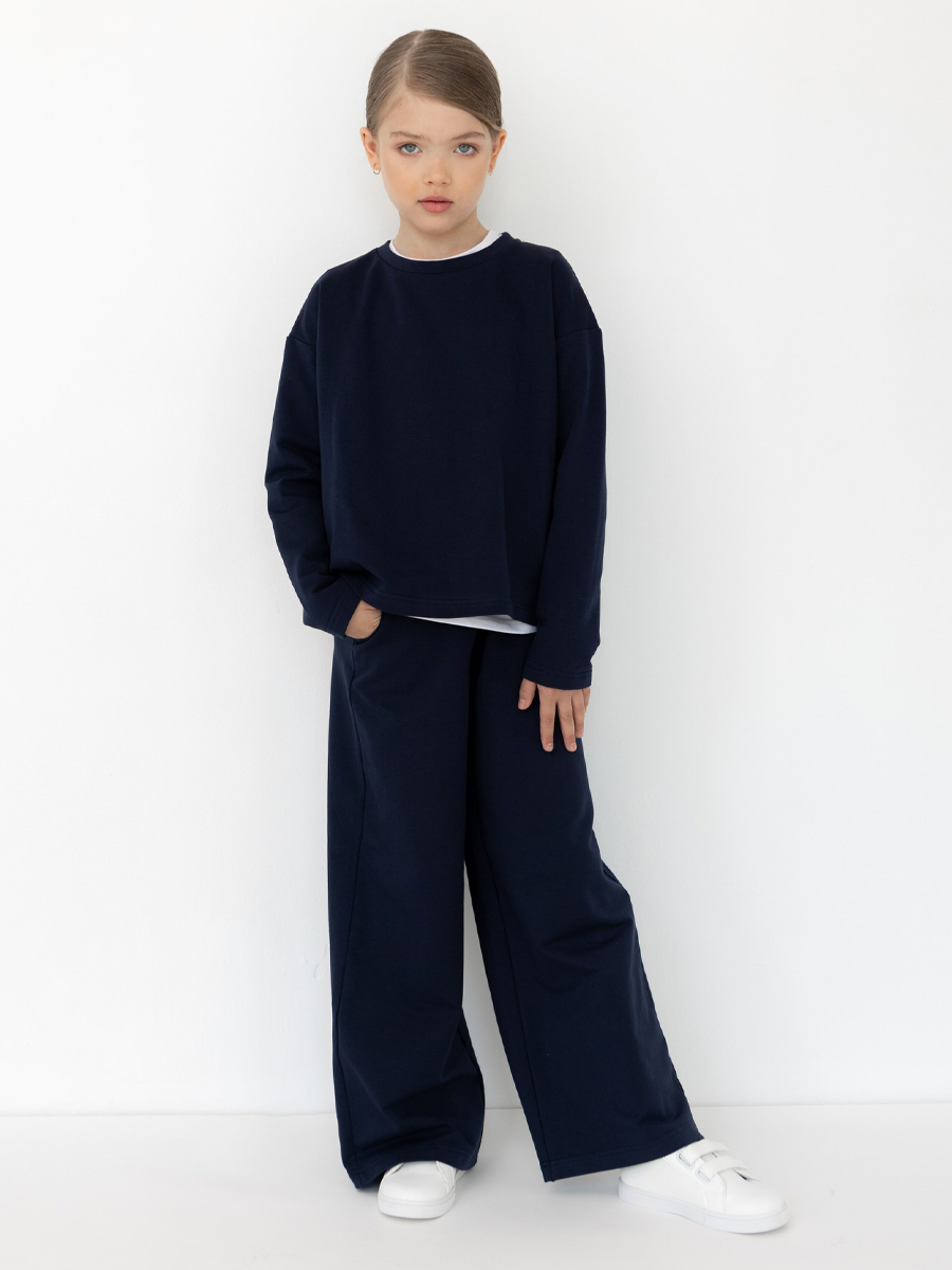 Свитшот и брюки LELUkids LT0401_синий - фото 16