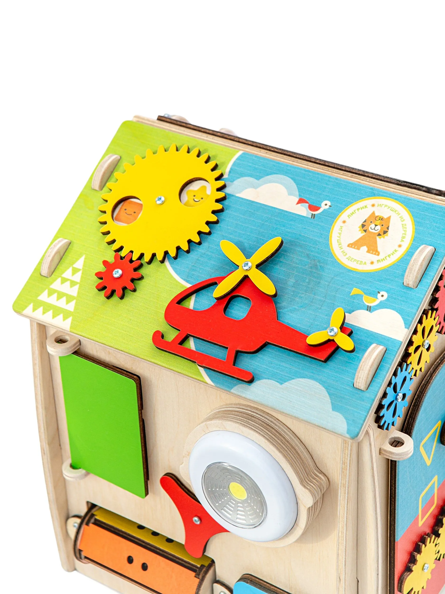 Игрушка Mag Wood бизиборд Кручу-верчу - фото 13