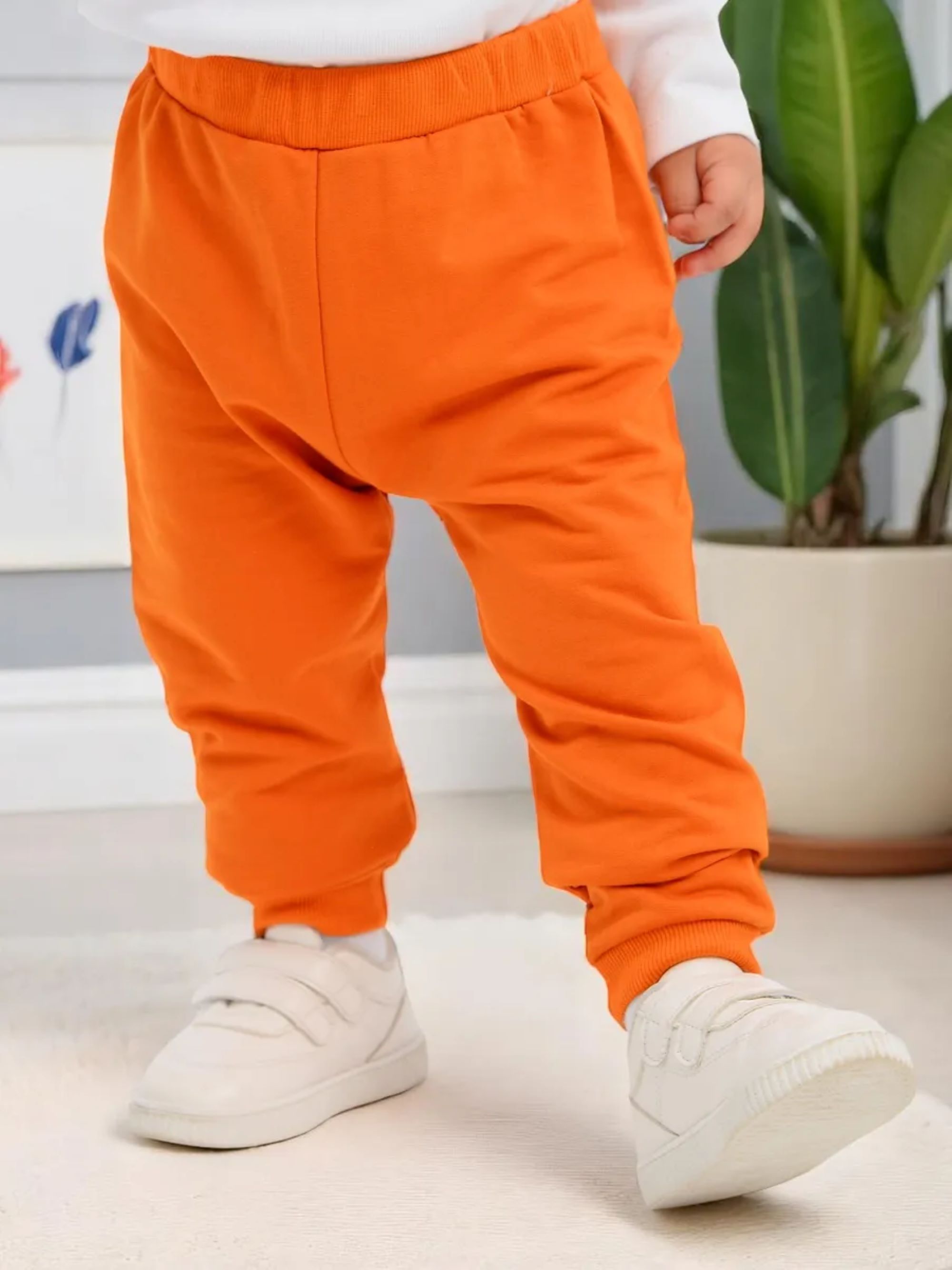 Брюки 2 шт Deiko Baby D1107 морковный_чёрный - фото 3