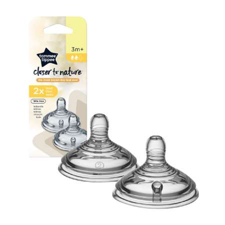 Соска Tommee tippee силикон (средний поток) 2 шт.
