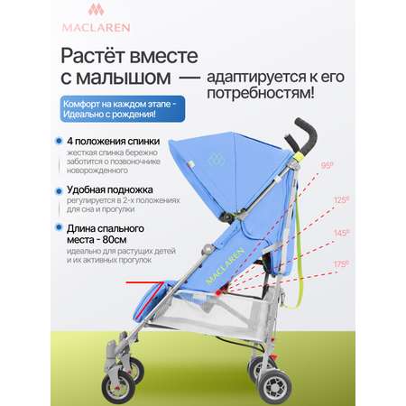 Коляска прогулочная Maclaren Quest Marina/Limeade