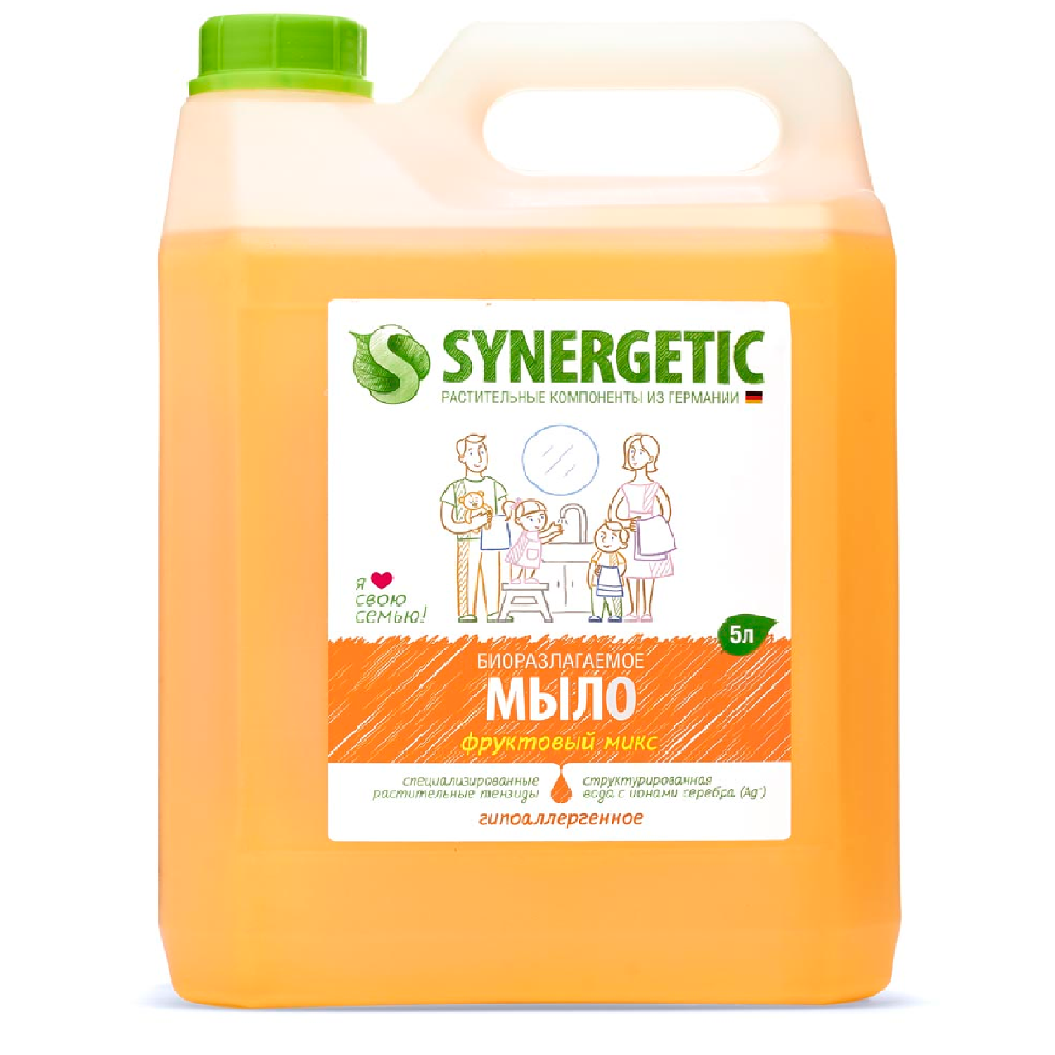 Мыло жидкое Synergetic Фруктовый микс 5000 мл - фото 1