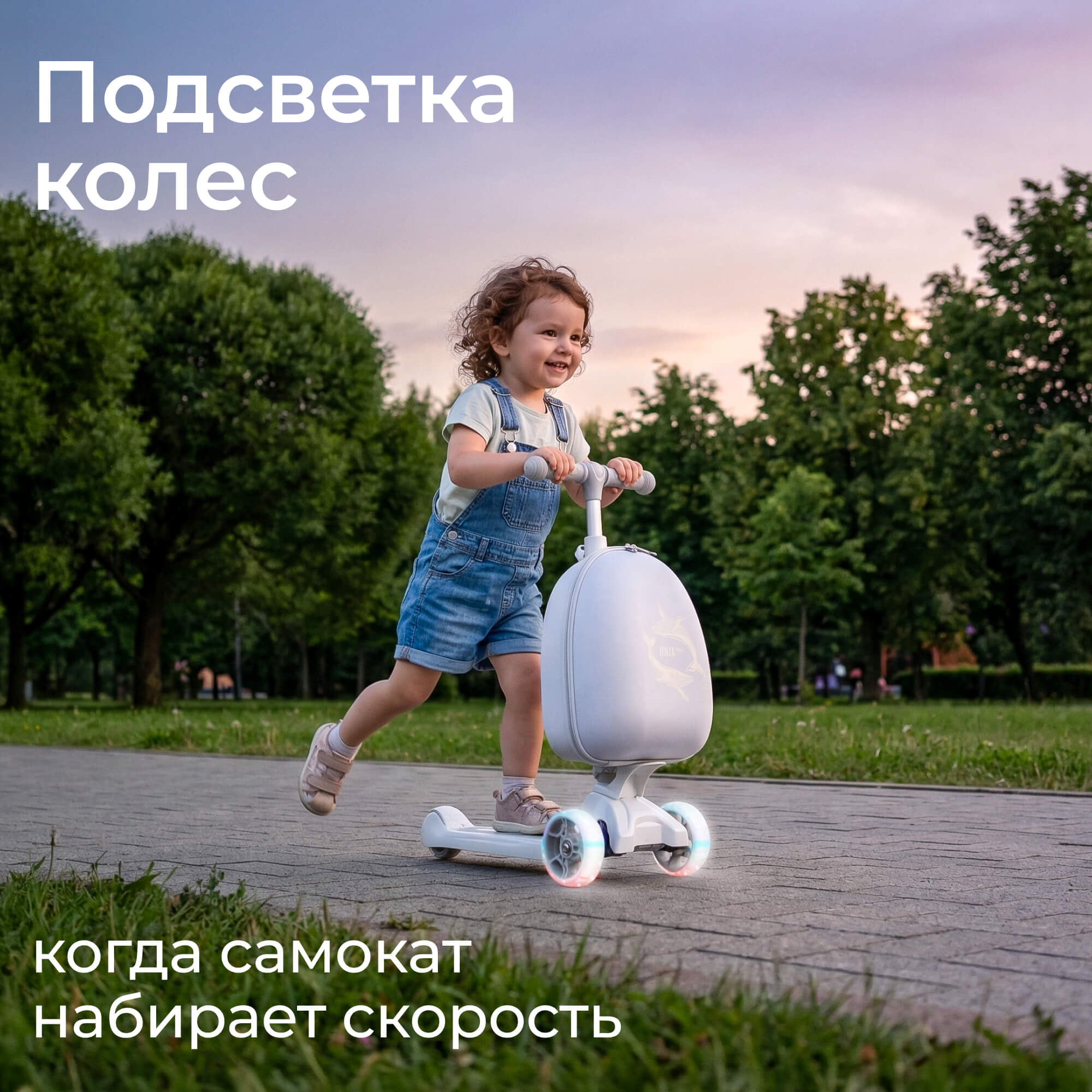 Самокат UNIX Kids трехколесный - фото 13