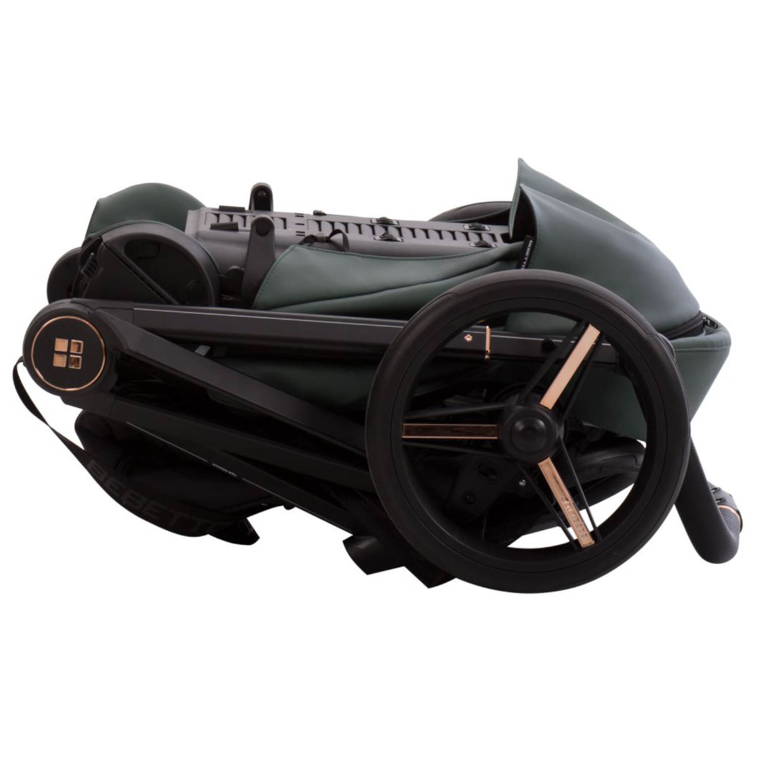 Коляска 2в1 Bebetto Monti Pro 02 Stella т.зеленый зеленый - фото 19