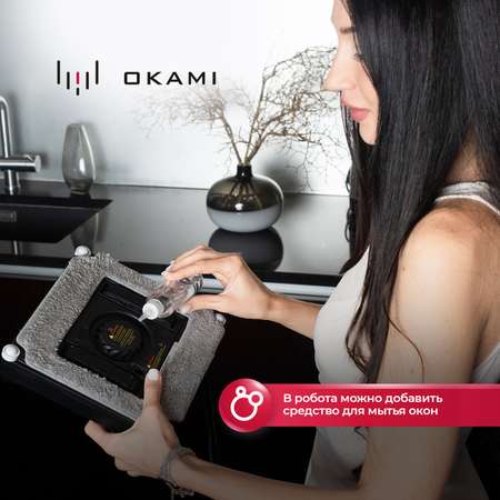 Робот мойщик окон Okami Q75 цвет черный