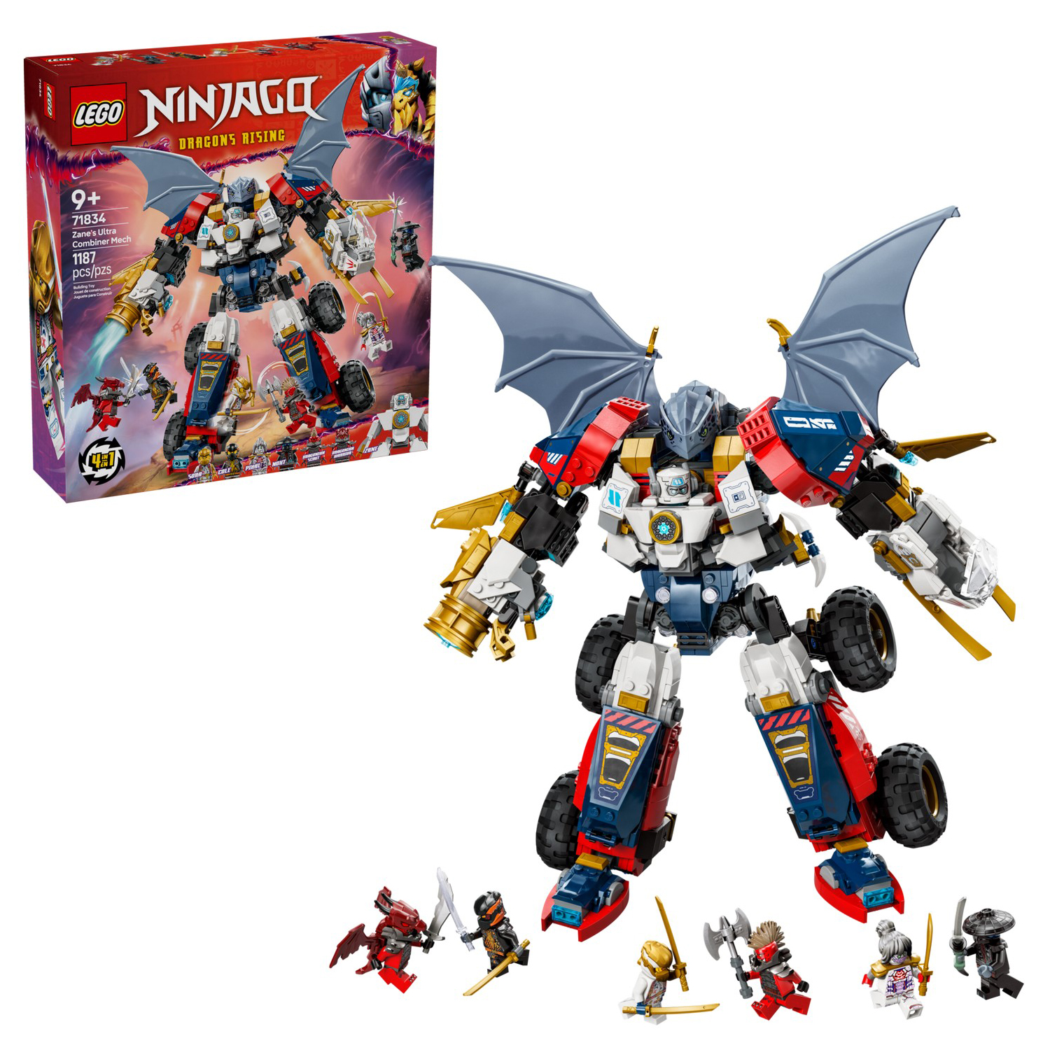 Конструктор LEGO NINJAGO Ультра комбо-робот Зейна 1187 дет. - фото 1