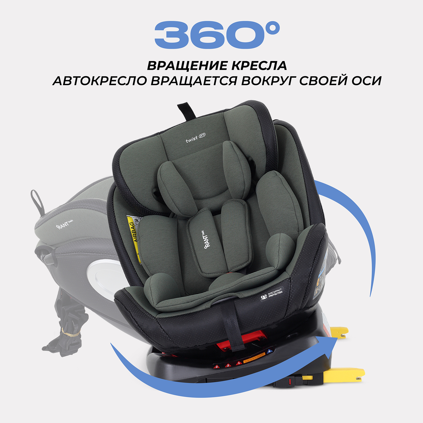 Автокресло Rant Basic Twist Pro Isofix 0+/1/2/3 (0-36 кг) - фото 2