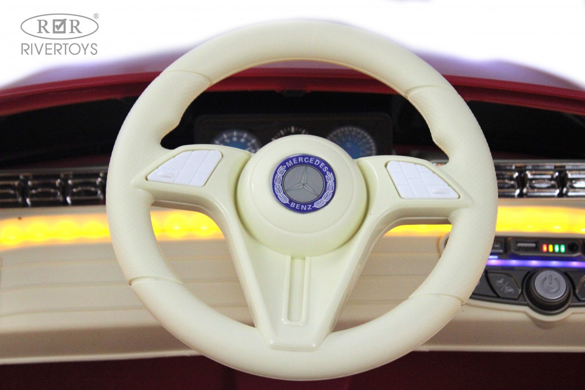 Электромобиль RIVERTOYS Mercedes М333БХ-PINK-GLANEC С пультом ДУ - фото 12