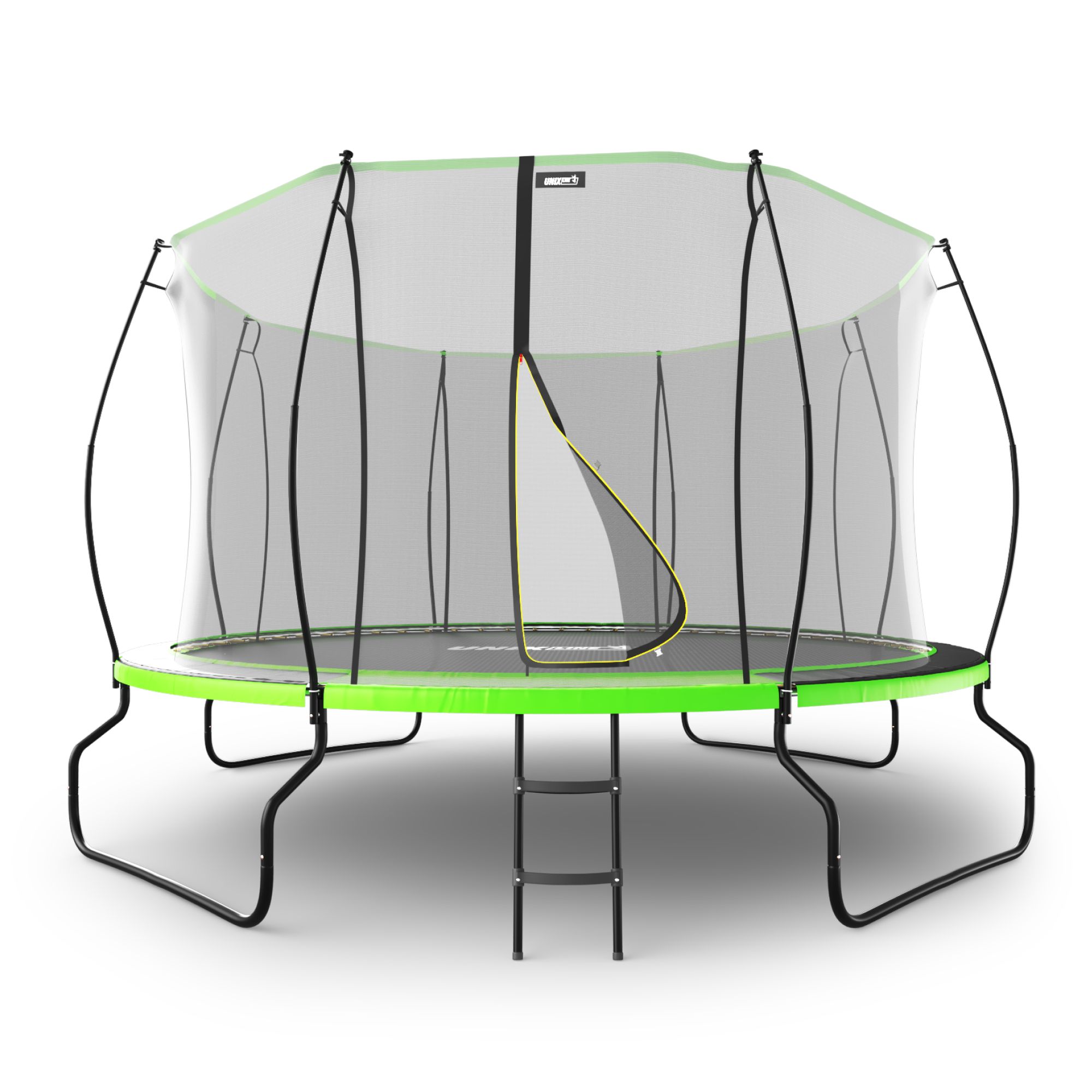 Батут каркасный UNIX line Ufo 12 ft Green диаметр 366 см до 150 кг - фото 16