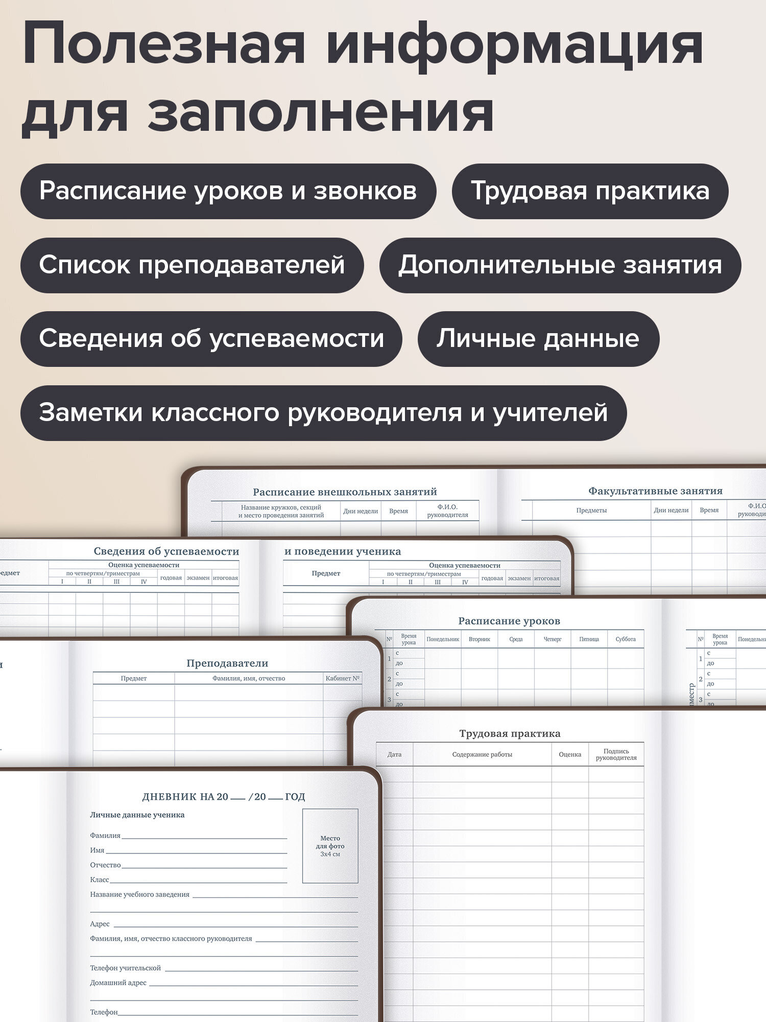 Дневник школьный Brauberg для начальных и младших классов с твердой обложкой - фото 4