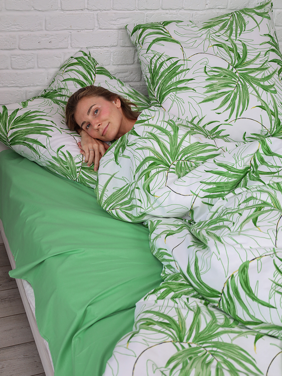 Комплект постельного белья BRAVO Пальм полутораспальный 4 предм. - фото 7
