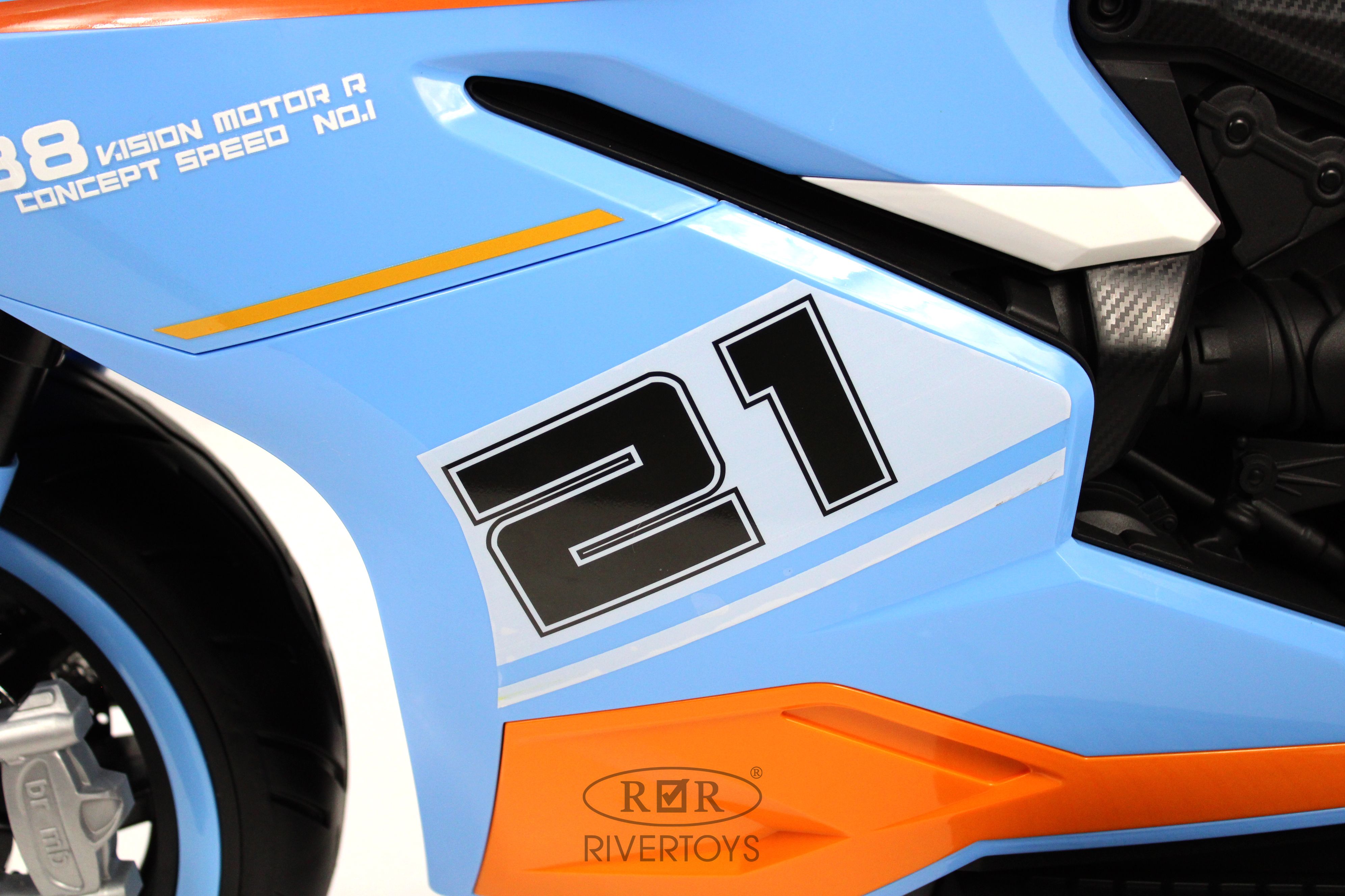 Электромобиль RIVERTOYS C005MC-BLUE - фото 15